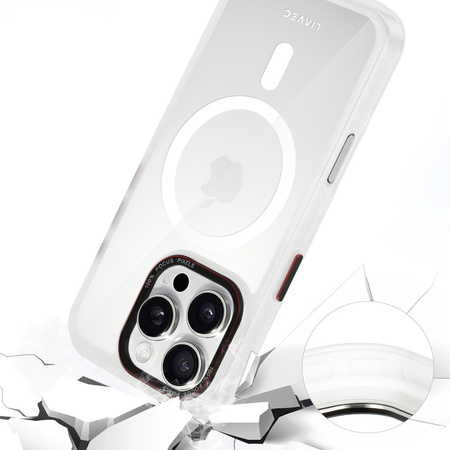 Liavec Hybrid Magsafe Clear Case do Iphone 16 Pro Max