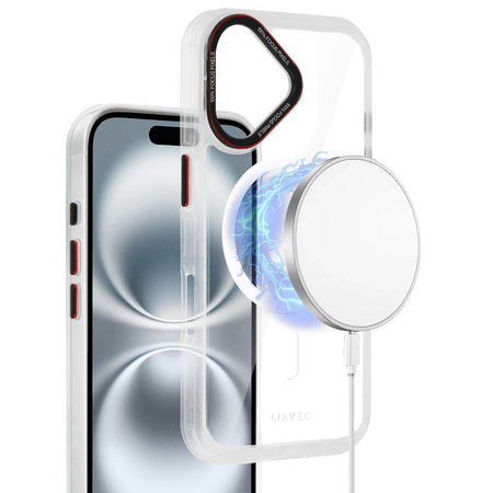 Liavec Hybrid Magsafe Clear Case do Iphone 16