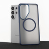 Liavec Soft Case Metal Frame do Samsung Galaxy S26 Ultra granatowy