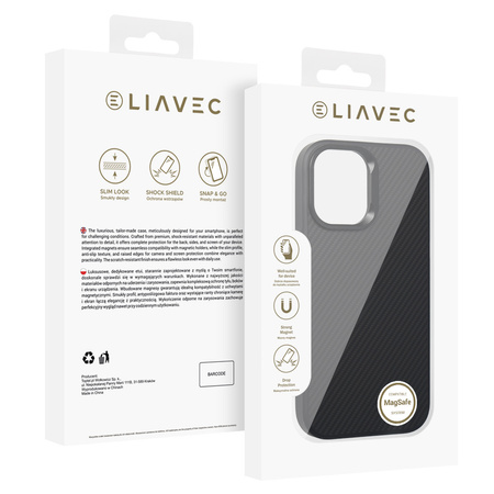 Liavec Carbon Core Case do Iphone 17