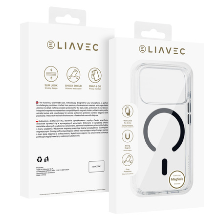 Liavec Pure Case für iPhone 17 Pro Schwarz
