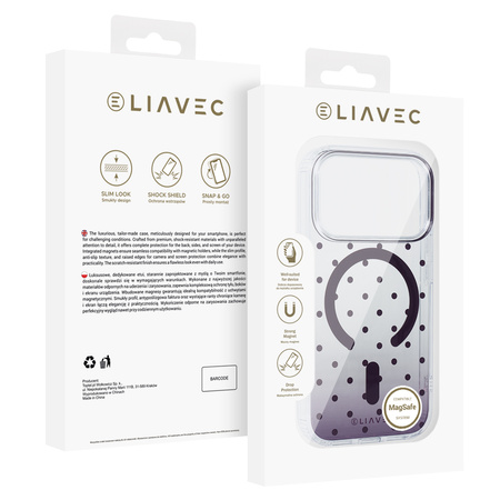 Liavec Bubble Case do Iphone 18 Pro Max/17 Pro Max fioletowy