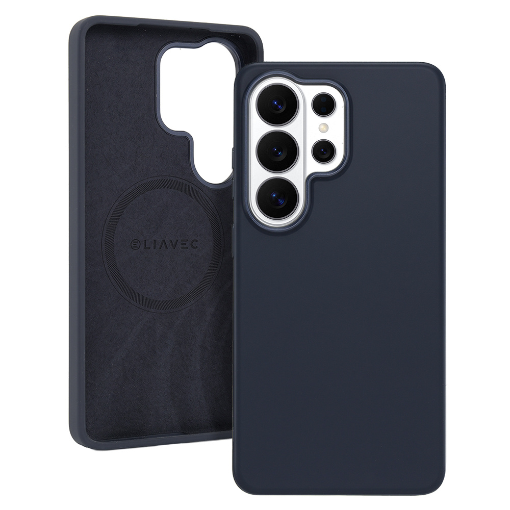 Liavec Silky Case with Metal Camera Frame do Samsung Galaxy S26 Ultra niebieski