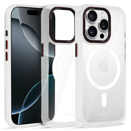 Liavec Hybrid Magsafe Clear Case do Iphone 15 Pro