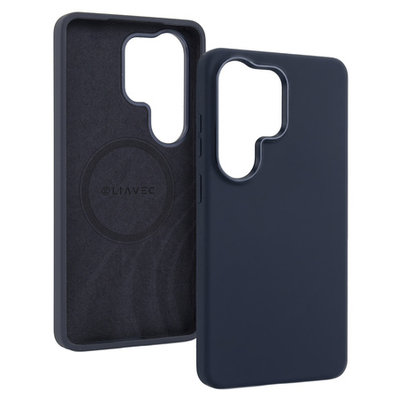 Liavec Silky Case with Metal Camera Frame do Samsung Galaxy S26 Ultra niebieski