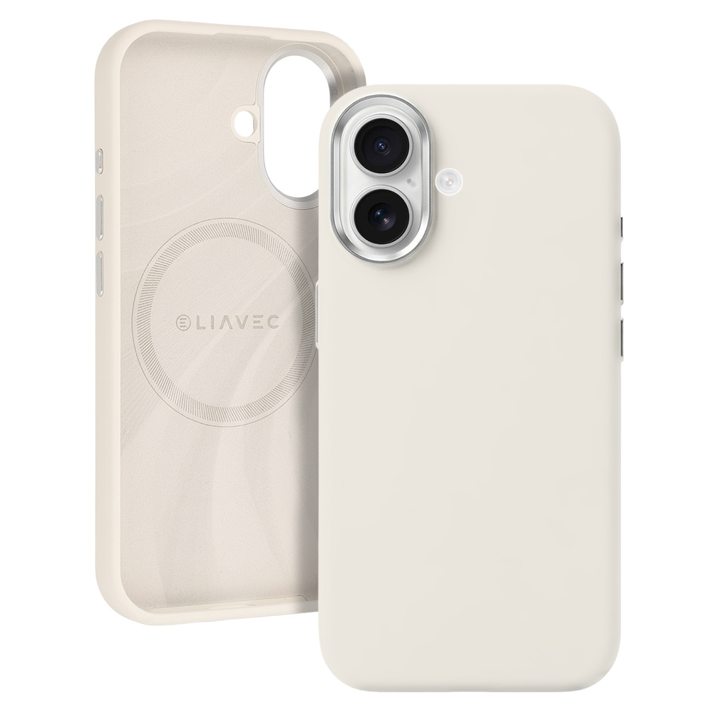Liavec Silky Case with Metal Camera Frame do Iphone 17 beżowy