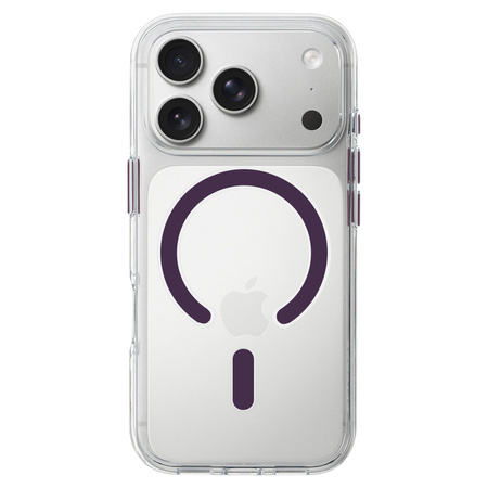 Liavec Pure Case with camera control button do Iphone 18 Pro/17 Pro burgundowy