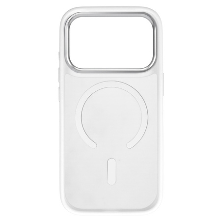 Liavec Cloudy Case with Metal Camera Frame do Iphone 17 Pro Max biały (Camera Control Button)