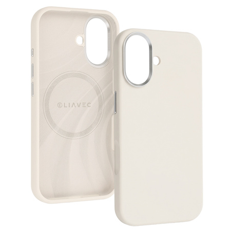Liavec Silky Case with Metal Camera Frame für iPhone 17 Beige