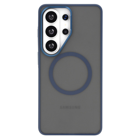 Liavec Soft Case Metal Frame do Samsung Galaxy S26 Ultra granatowy