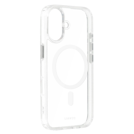 Liavec Glossy Magsafe Clear Case do Iphone 16 biały