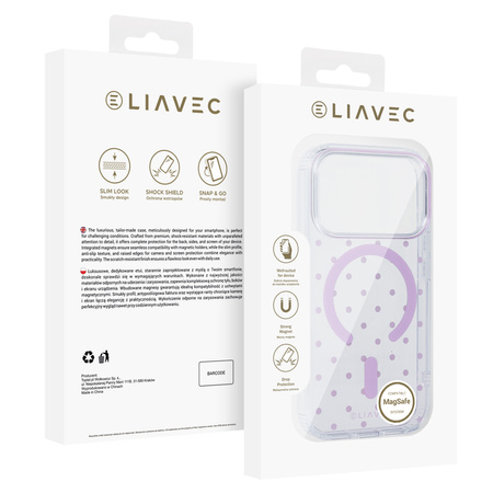 Liavec Bubble Case do Iphone 18 Pro/17 Pro różowy