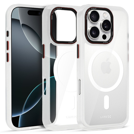 Liavec Hybrid Magsafe Clear Case für iPhone 16 Pro Max