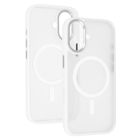 Liavec Cloudy Case with Metal Camera Frame do Iphone 17 biały (Camera Control Button)