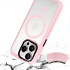 Liavec Hybrid Magsafe Clear Case für iPhone 15 Pro Max Hellrosa