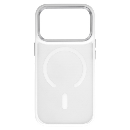 Liavec Cloudy Case with Metal Camera Frame do Iphone 17 Pro Max biały (Camera Control Button)
