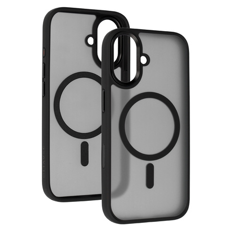Liavec Cloudy Case with Metal Camera Frame do Iphone 17 czarny (Camera Control Button)
