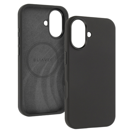 Liavec Silky Case with Metal Camera Frame für iPhone 17 Schwarz