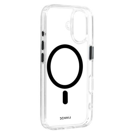 Liavec Glossy Magsafe Clear Case do Iphone 16 czarny
