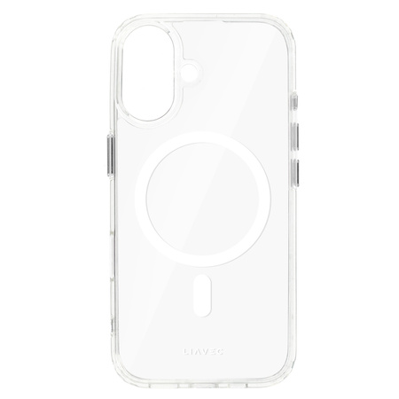 Liavec Glossy Magsafe Clear Case für iPhone 16 Weiß