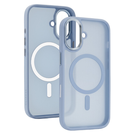 Liavec Cloudy Case with Metal Camera Frame für iPhone 17 Blau (Camera Control Button)