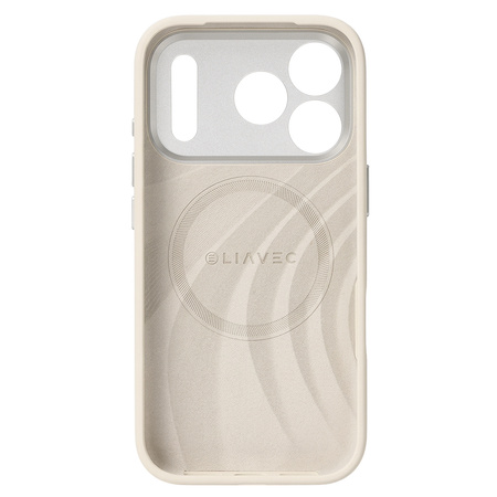 Liavec Silk Shield Case with Metal Camera Frame für iPhone 17 Pro Beige