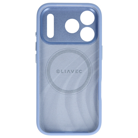 Liavec Silk Shield Case with Metal Camera Frame do Iphone 18 Pro/17 Pro jasnoniebieski