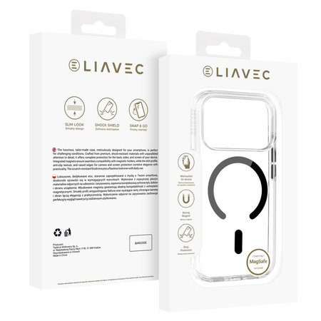 Liavec Pure Case with camera control button do Iphone 18 Pro Max/17 Pro Max czarny