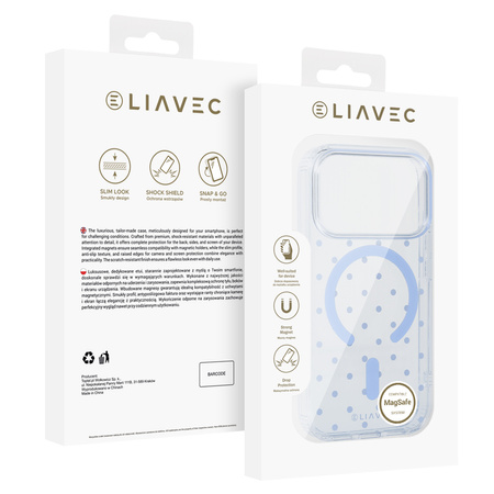 Liavec Bubble Case do Iphone 18 Pro Max/17 Pro Max jasnoniebieski