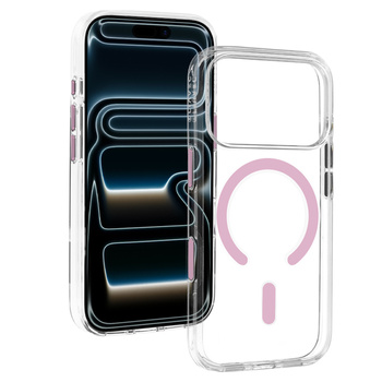 Liavec Pure Case with camera control button do Iphone 18 Pro Max/17 Pro Max różowy