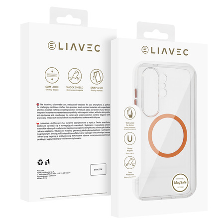 Liavec Pure Case für Samsung Galaxy S26 Ultra Orange