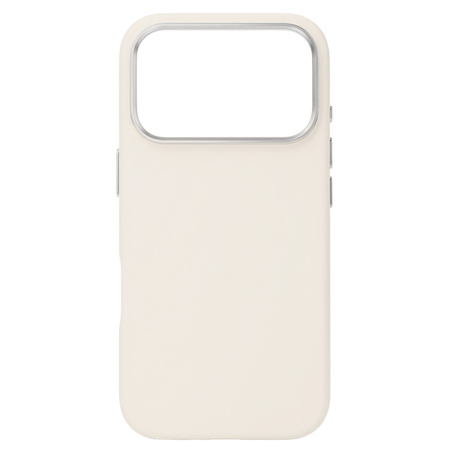 Liavec Silky Case with Metal Camera Frame do Iphone 17 Pro beżowy