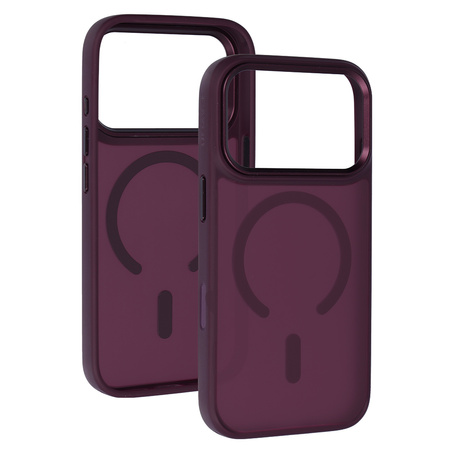 Liavec Cloudy Case with Metal Camera Frame do Iphone 18 Pro/17 Pro fioletowy (Camera Control Button)