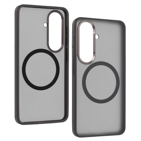 Liavec Soft Case Metal Frame do Samsung Galaxy S26 szary