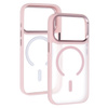 Liavec Cloudy Case with Metal Camera Frame do Iphone 18 Pro Max/17 Pro Max różowy (Camera Control Button)