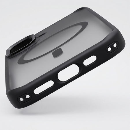 Liavec Cloudy Case with Metal Camera Frame do Iphone 17 czarny (Camera Control Button)