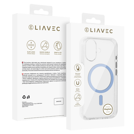 Liavec Pure Case do Iphone 17 niebieski