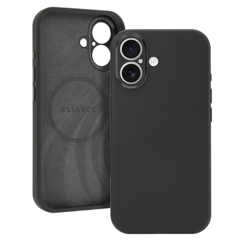 Liavec Silk Shield Case with Metal Camera Frame für iPhone 17 Schwarz