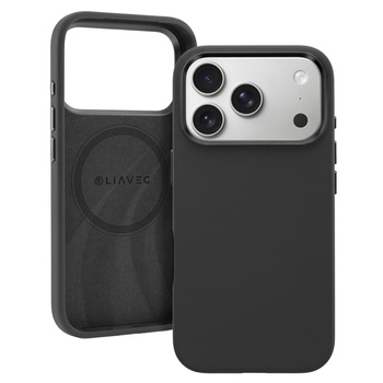 Liavec Silky Case with Metal Camera Frame für iPhone 17 Pro Schwarz