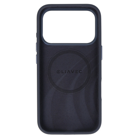 Liavec Silky Case with Metal Camera Frame do Iphone 17 Pro granatowy