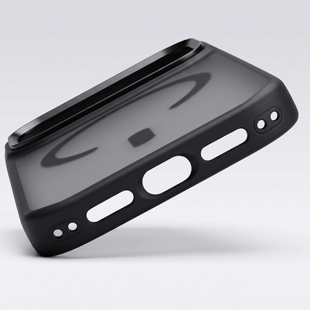 Liavec Cloudy Case with Metal Camera Frame do Iphone 17 Pro Max czarny (Camera Control Button)