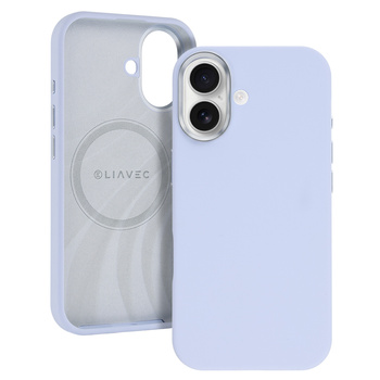 Liavec Silky Case with Metal Camera Frame für iPhone 17 Blau