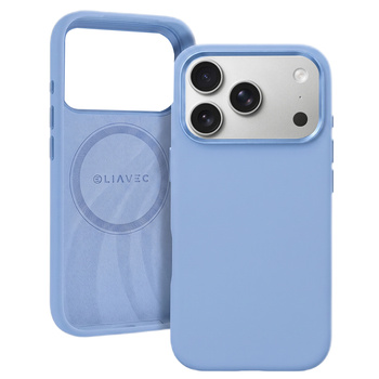 Liavec Silky Case with Metal Camera Frame do Iphone 18 Pro Max/17 Pro Max jasnoniebieski