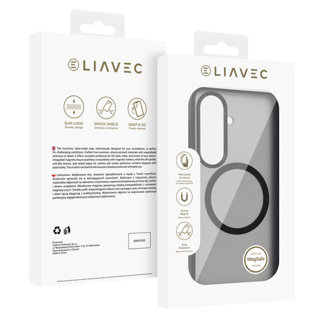 Liavec Soft Case Metal Frame do Samsung Galaxy S26 Plus czarny