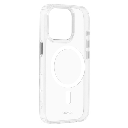 Liavec Glossy Magsafe Clear Case do Iphone 16 Pro Max biały