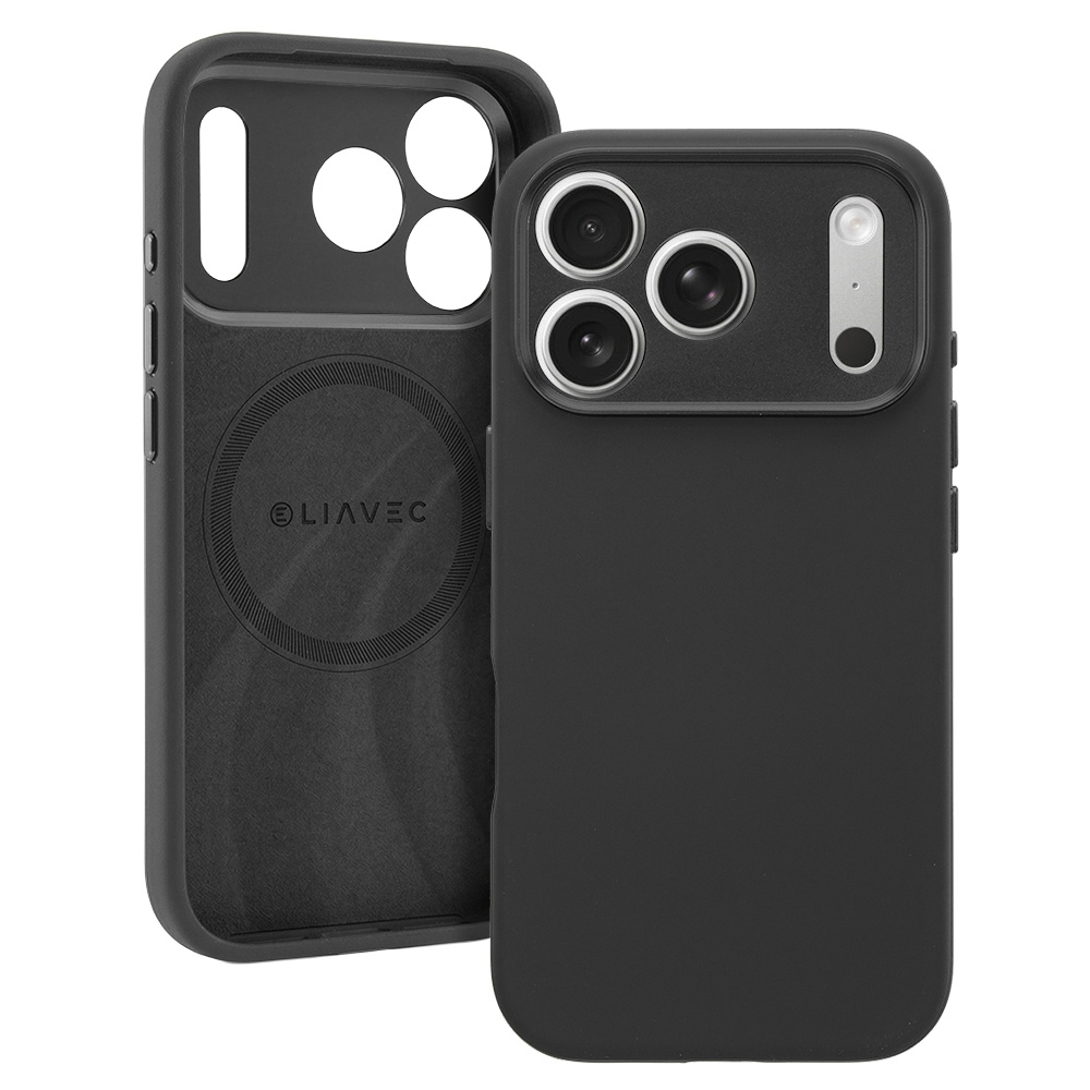 Liavec Silk Shield Case with Metal Camera Frame do Iphone 17 Pro Max czarny
