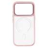 Liavec Cloudy Case with Metal Camera Frame do Iphone 18 Pro/17 Pro różowy (Camera Control Button)