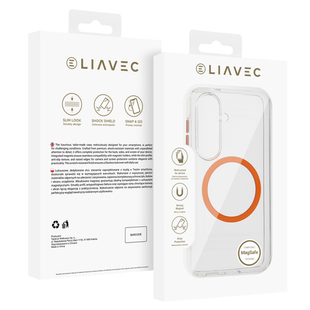 Liavec Pure Case do Samsung Galaxy S26 pomarańczowy