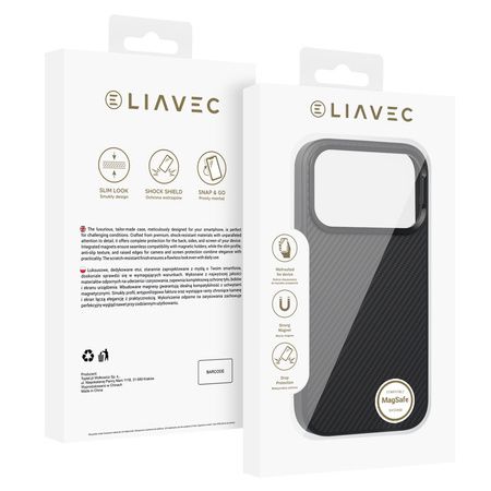 Liavec Carbon Core Case do Iphone 17 Pro