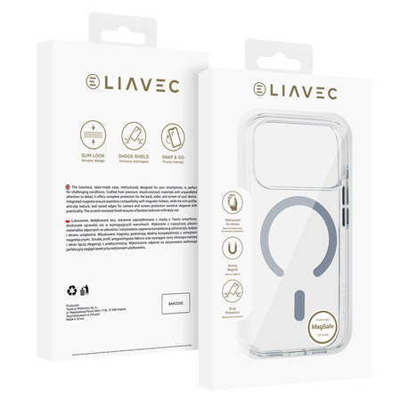 Liavec Pure Case do Iphone 17 Pro Max tytan